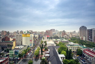 城市街道俯瞰风景