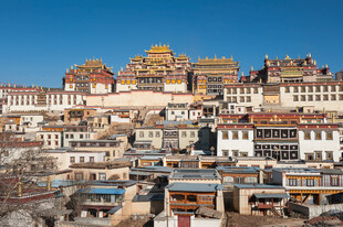 壮丽松赞林寺全景