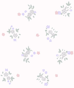 数码印花清新花卉图案背景