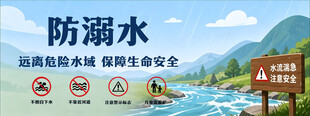 防溺水宣传场景