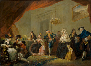 宫廷人物聚会场景
