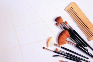 专业化妆刷摆放展示