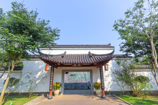 中式典雅庭院入口景观