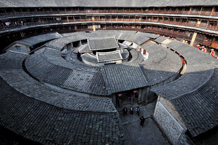 福建土楼独特建筑风貌