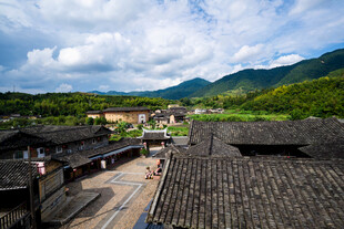 古村落屋顶风光