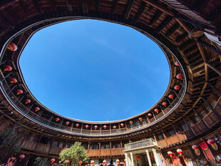福建土楼内部景观