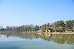 宁静湖畔风光