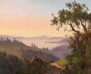山间晨曦美景
