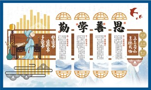 学校班级背景墙 文化墙