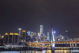 重庆璀璨夜景城市风光