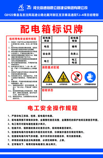 配电箱标识牌