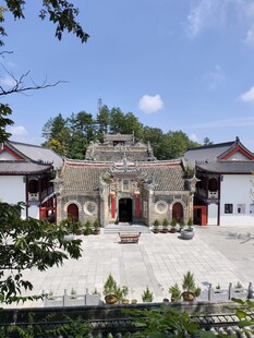 古雅中式建筑群庭院景观