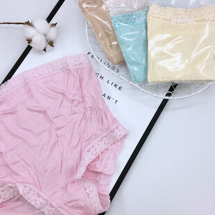 粉色蕾丝女士内裤及包装