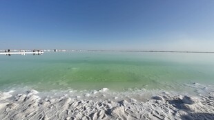 梦幻盐湖美景