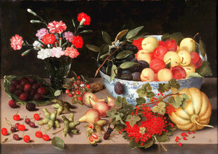静物花卉水果油画作品