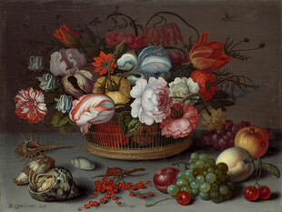 静物花卉蔬果油画作品