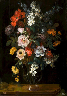 古典花卉静物油画