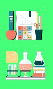 实验室物品简约插画