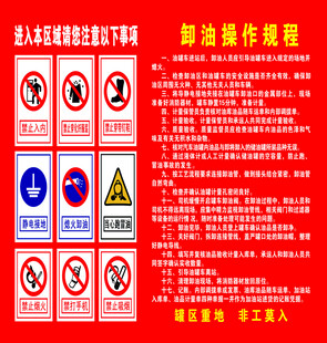 卸操作规程警示标识