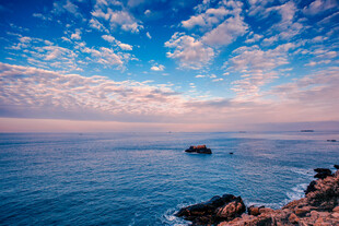 海边壮丽日出美景
