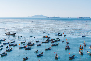海上渔排景观