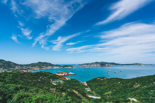山海相依的美丽自然风光