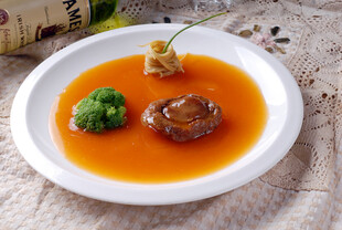 金汤鲍鱼美食特写