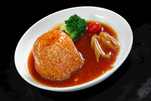 米饭配时蔬