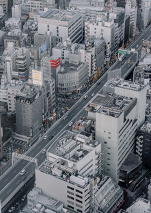 俯瞰城市建筑群