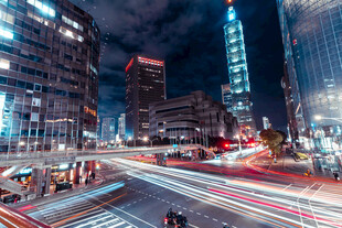 都市夜景车流光影魅力