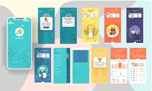 多彩手机应用界面设计展示
