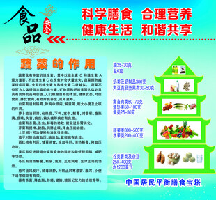 食品营养周宣传海报