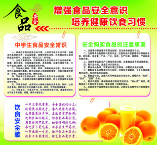 学校食品安全宣传海报