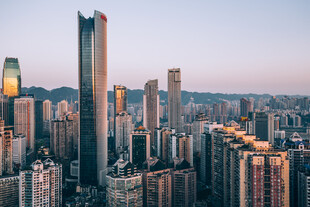 都市天际线高楼林立景观