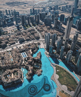 迪拜城市景观俯瞰图