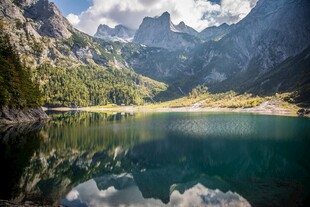 高山湖泊绝美自然风光