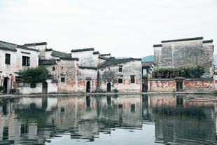 江南水乡建筑临水景致