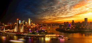 上海外滩绚丽夜景风光