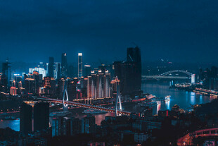 城市璀璨夜景