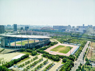 城市中的开阔绿地与建筑景观