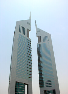 迪拜双子塔建筑景观