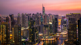 香港城市璀璨夜景