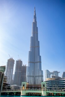 迪拜哈利法塔城市景观