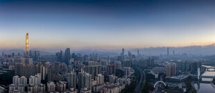 日照金楼深圳城市建筑风光