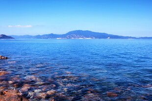深圳大鹏蓝色的海景