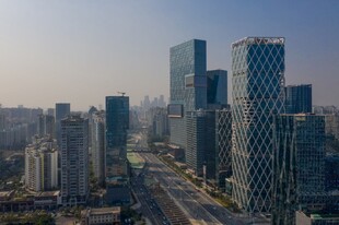 都市繁华天际线景观
