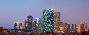 城市天际线中的独特建筑