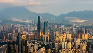 都市繁华天际线景观