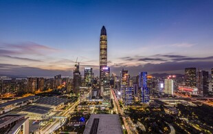 深圳城市天际线璀璨夜景