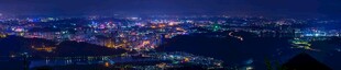 山丘区城市夜景